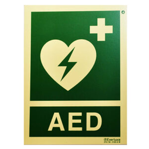 AED skilt CSVagt.dk